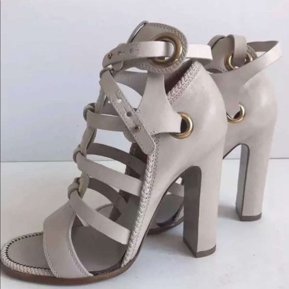 SALVATORE FERRAGAMO Leather Shyla Gladiator Cage